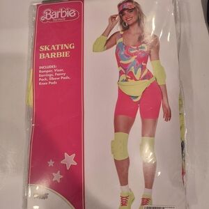 Barbie Skating Outfit with Pink and Yellow Accents